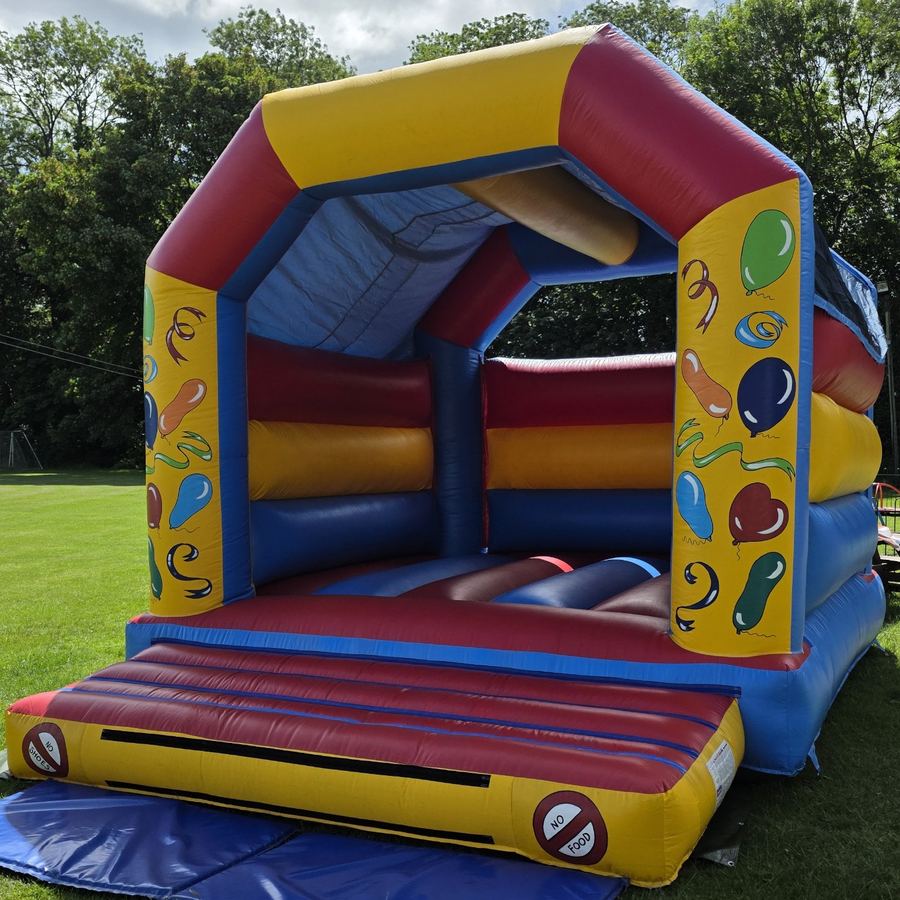Adult Colourful Castle set up for a party
